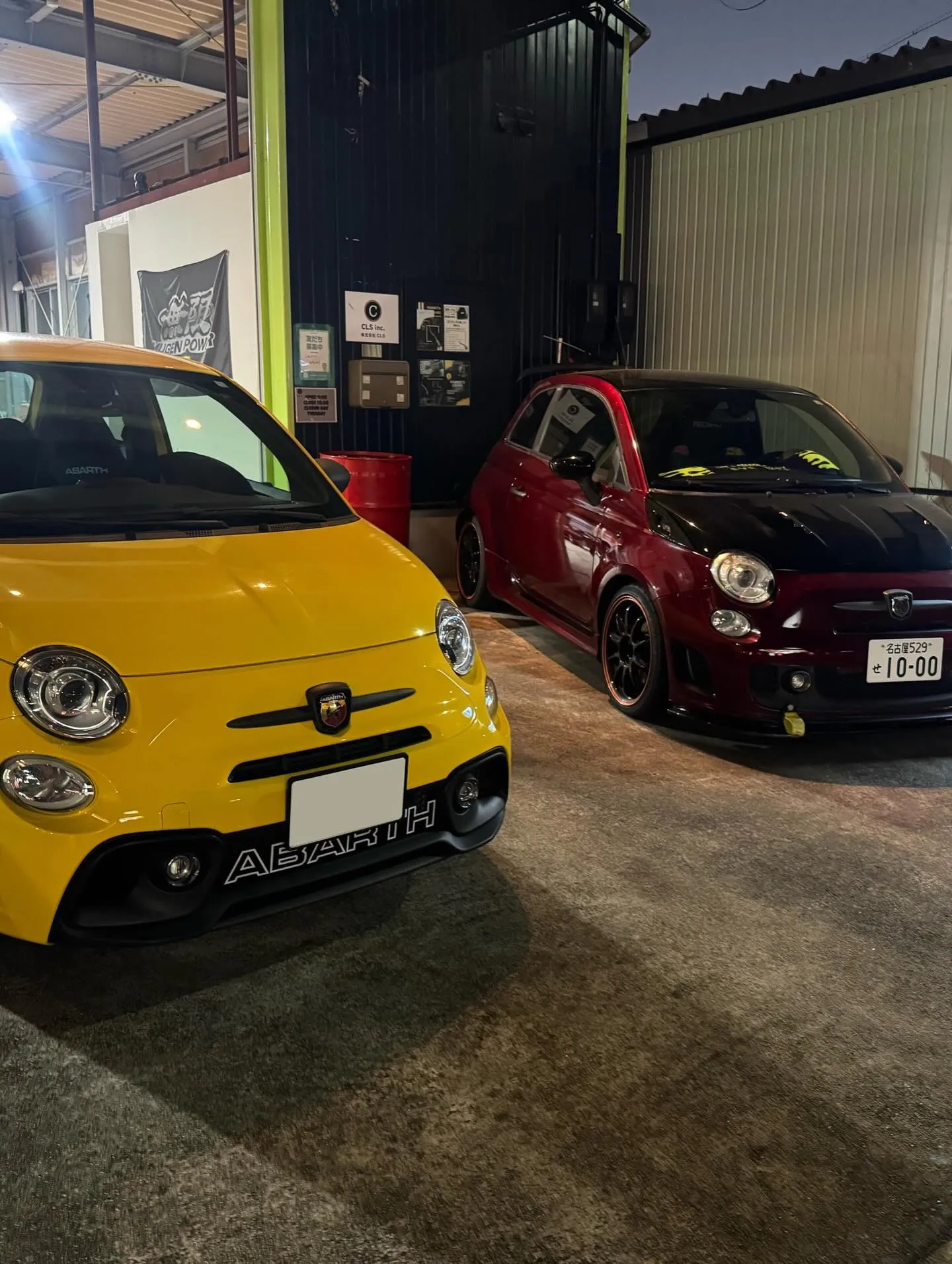 本日はアバルト595の車検整備させていただきました！