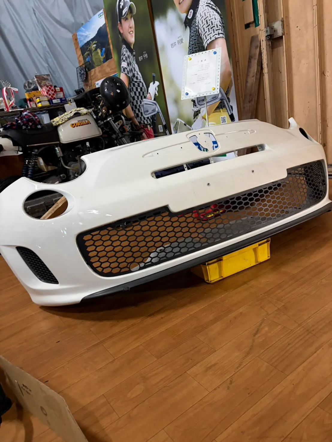 アバルト595アセット用グリルに交換！