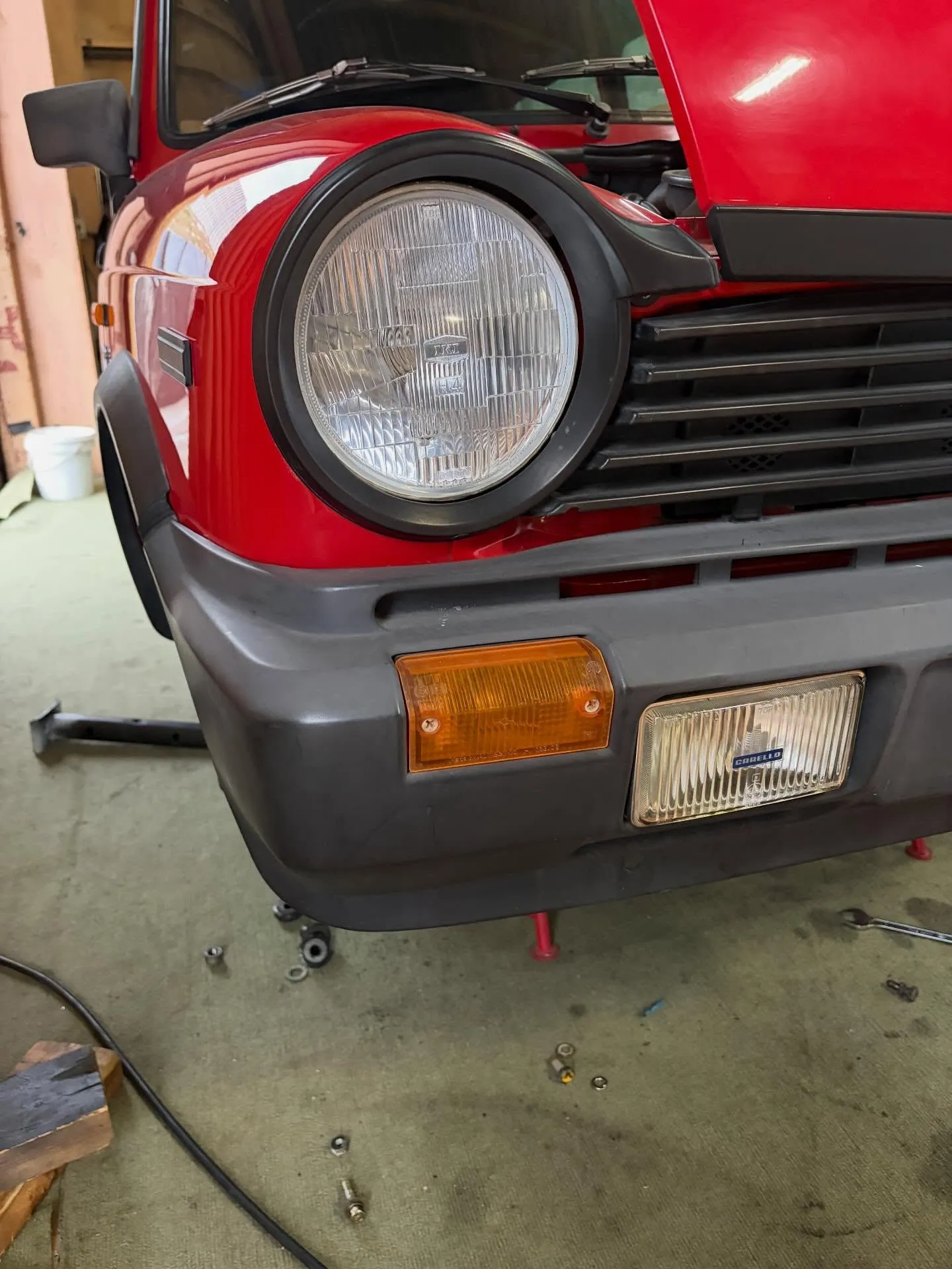 アウトビアンキA112 ローアーム、Fサスペンション交換、ス...