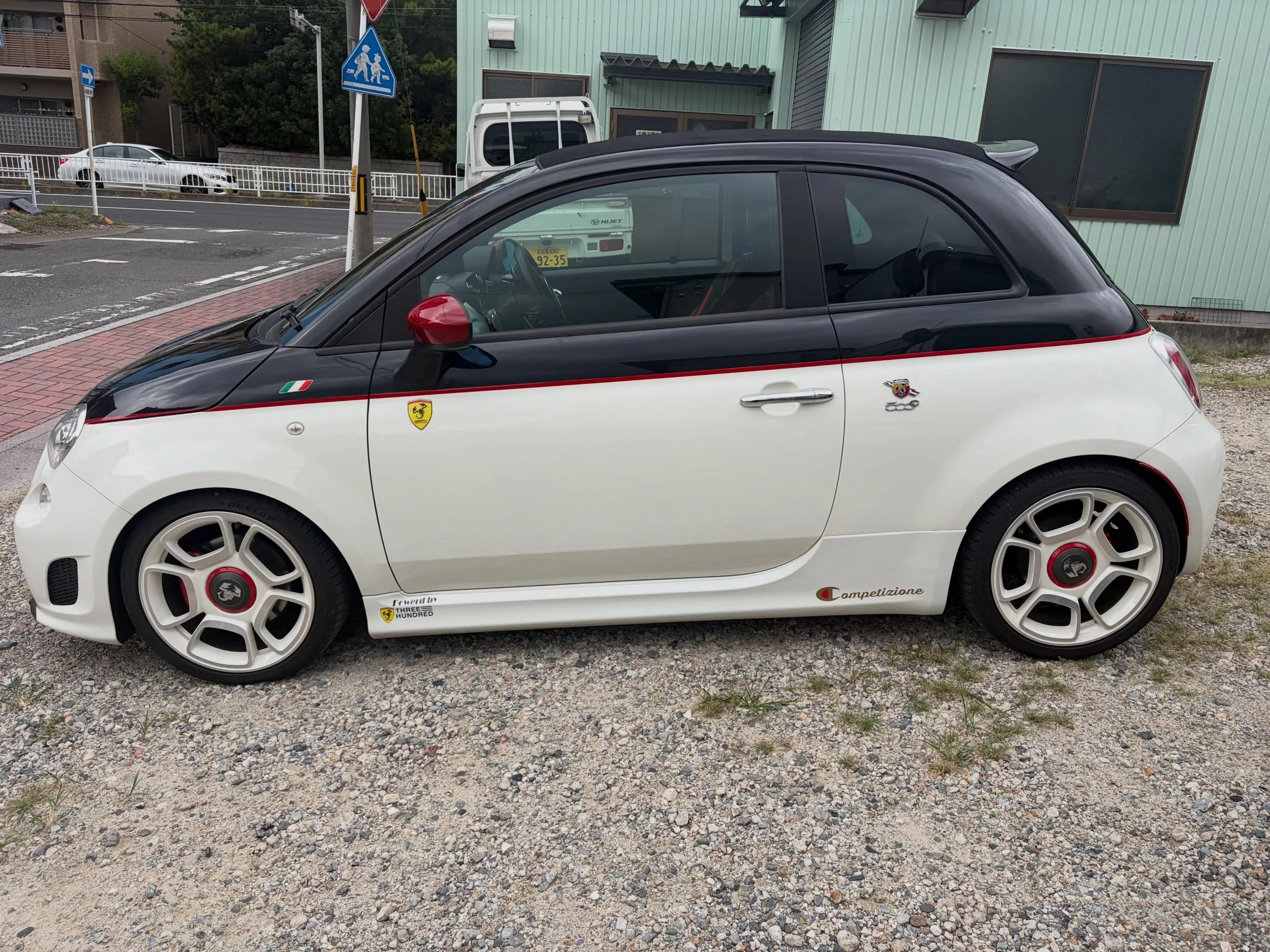 アバルト500C 大日本スプリング製ダウンサスアジャスター付...