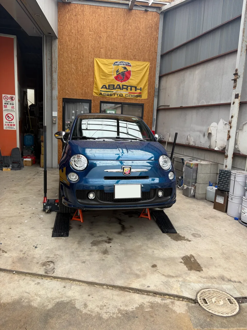 アバルト500C カブリオイタリア　整備でご入庫！！